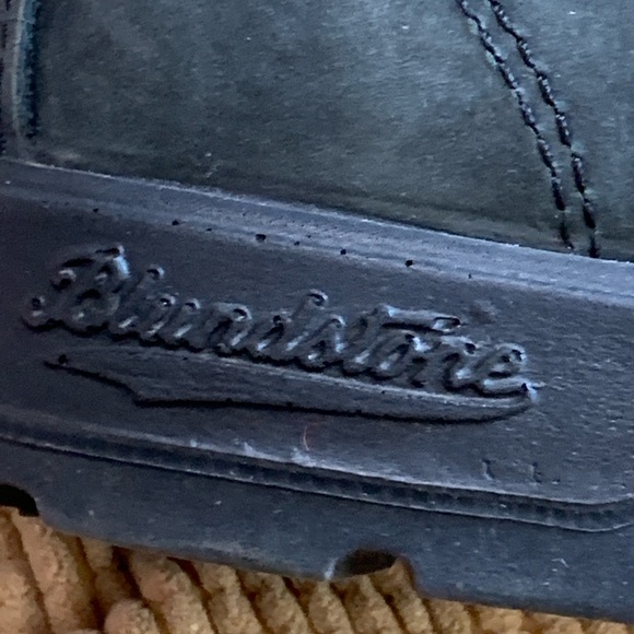 Blundstone Chelsea Boots Gray/Blue Leather Slip-On Ankle Boots - Like New - Picture 5 of 9